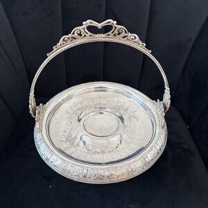 Antique Victorian Toronto Silver Plate Co Quadruple Plate Footed Dish c.1890s
